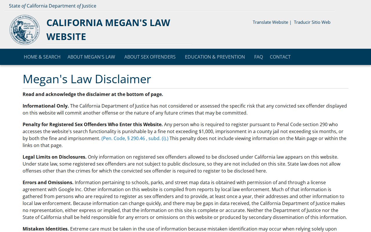 Sacramento County mugshots of released inmates Megan's Law source