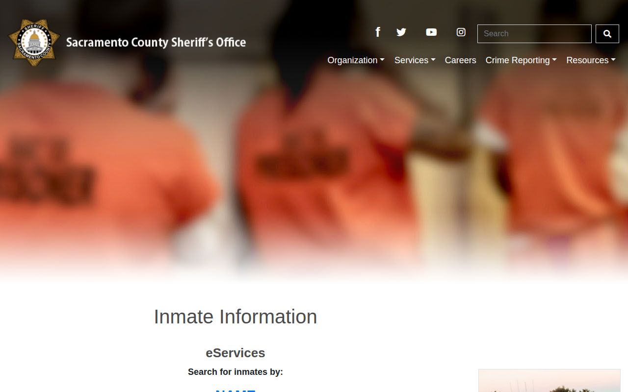Sacramento County 24 hour release list name search source